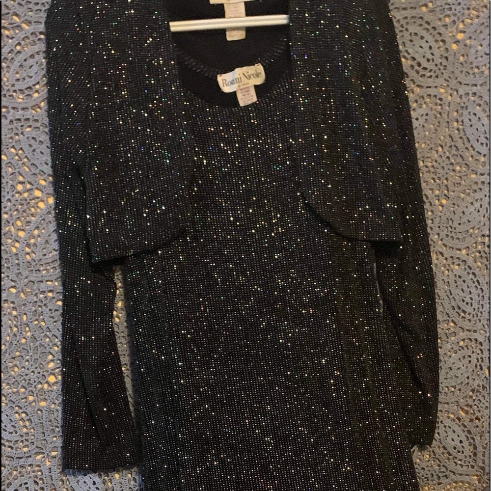 Sparkle Glitter Dress with Bolero Jacket
